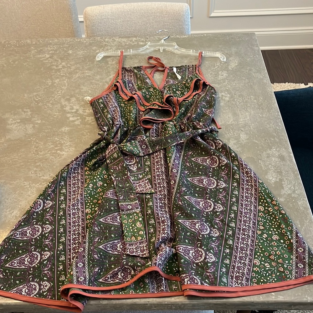 Floral halter dress S